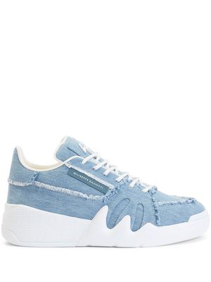 Giuseppe Zanotti denim platform sneakers - Blue