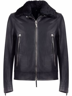 Giuseppe Zanotti Deven leather jacket - Black