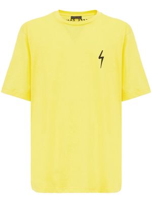 Giuseppe Zanotti Ezrha logo-patch T-shirt - Yellow