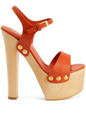 Giuseppe Zanotti Fanny 170mm platform sandals - Orange