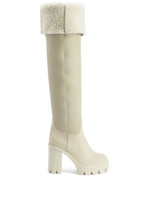Giuseppe Zanotti Feridha 70mm knee-high boots - White