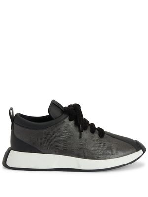 Giuseppe Zanotti Ferox panelled leather sneakers - Grey