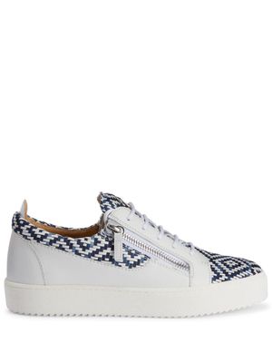 Giuseppe Zanotti Frankie geometric-pattern print sneakers - White