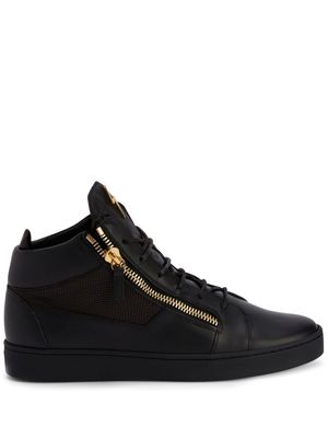 Giuseppe Zanotti Frankie leather high-top sneakers - Black
