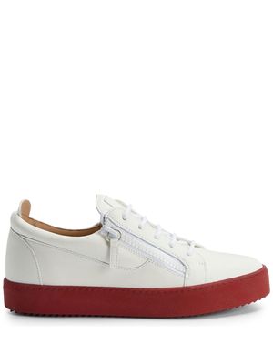 Giuseppe Zanotti Frankie leather low-top sneakers - White