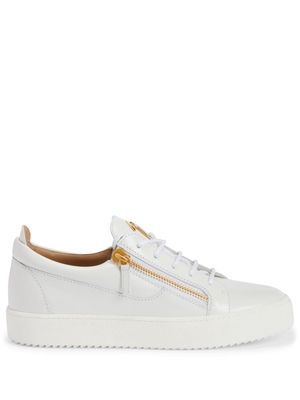 Giuseppe Zanotti Frankie zip-detail low-top sneakers - White