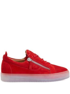 Giuseppe Zanotti Frankie zip-details sneakers - Red