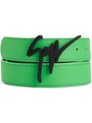 Giuseppe Zanotti Giuseppe leather belt - Green