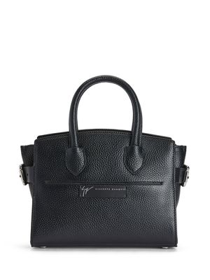 Giuseppe Zanotti grained leather tote bag - Black