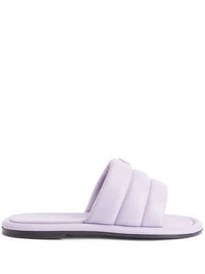 Giuseppe Zanotti Harmande quilted flat sandals - Purple