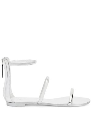 Giuseppe Zanotti Harmony strap-detail sandals - Silver
