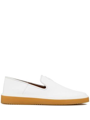 Giuseppe Zanotti Hoffman Flash leather loafers - White