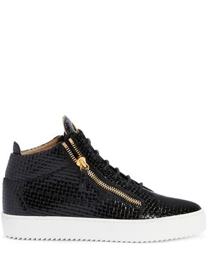 Giuseppe Zanotti Kris woven-leather sneakers - Black