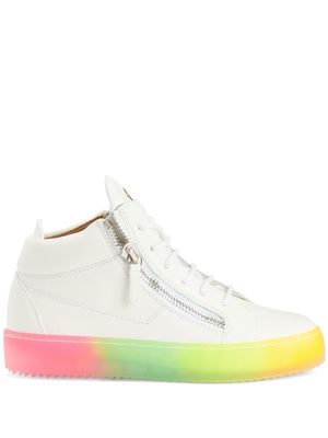 Giuseppe Zanotti Kriss rainbow-print sneakers - White