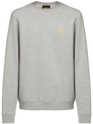 Giuseppe Zanotti logo cotton sweatshirt - Grey