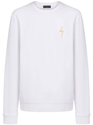 Giuseppe Zanotti logo cotton sweatshirt - White