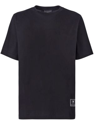 Giuseppe Zanotti logo-patch cotton T-shirt - Black