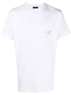 Giuseppe Zanotti logo-print cotton T-Shirt - White