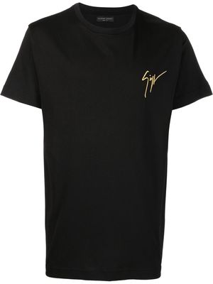 Giuseppe Zanotti logo-print short-sleeve T-shirt - Black