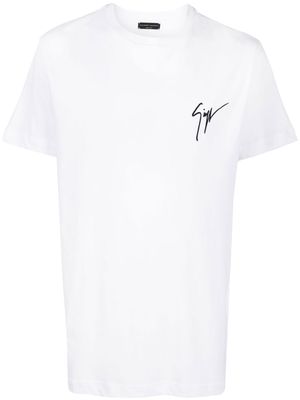 Giuseppe Zanotti logo-print short-sleeve T-shirt - White