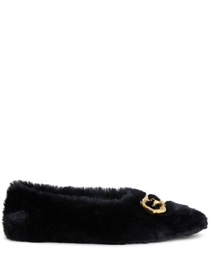 Giuseppe Zanotti Lucreciia faux fur loafers - Black