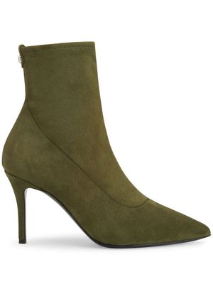 Giuseppe Zanotti Mirea 90mm suede ankle boots - Green