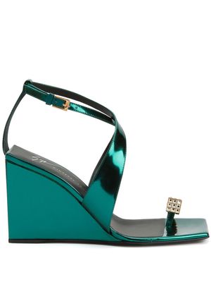Giuseppe Zanotti Nihao Ring 105mm sandals - Green