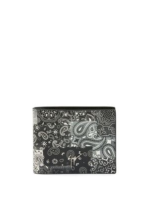 Giuseppe Zanotti paisley-print bi-fold wallet - Black