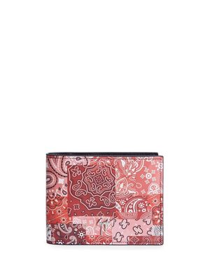 Giuseppe Zanotti paisley-print bi-fold wallet - Red