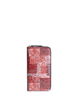 Giuseppe Zanotti paisley-print leather wallet - Red