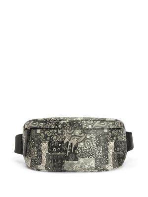 Giuseppe Zanotti paisley-print logo belt bag - Black