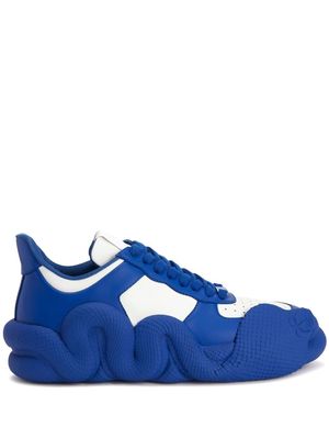 Giuseppe Zanotti panelled low-top sneakers - Blue