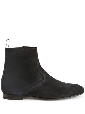 Giuseppe Zanotti Ron panelled suede ankle boots - Blue