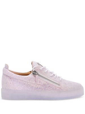 Giuseppe Zanotti sequin-embellished low-top sneakers - Pink