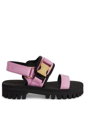 Giuseppe Zanotti Shyan buckled leather sandals - Pink