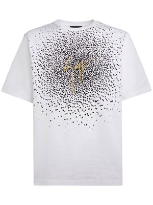 Giuseppe Zanotti splatter print short-sleeve T-shirt - White