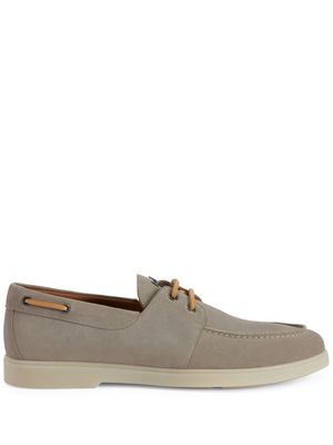 Giuseppe Zanotti The Maui boat shoes - Grey