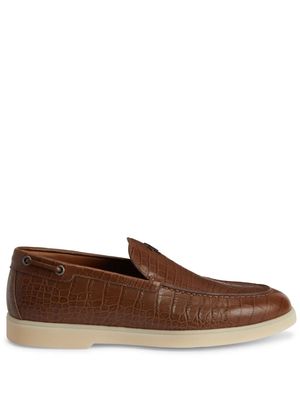 Giuseppe Zanotti The Maui leather loafers - Brown