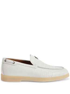 Giuseppe Zanotti The Maui leather loafers - White