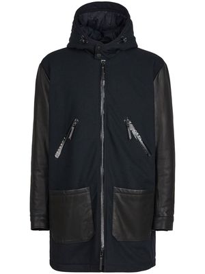Giuseppe Zanotti Waylen hooded coat - Black