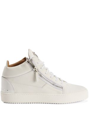 Giuseppe Zanotti zip-details high-top sneakers - White