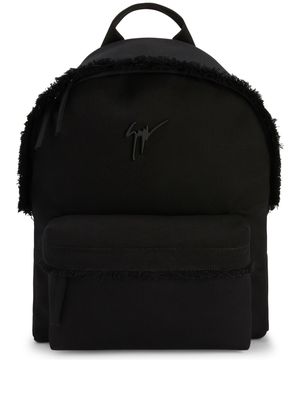 Giuseppe Zanotti zipped cotton backpack - Black