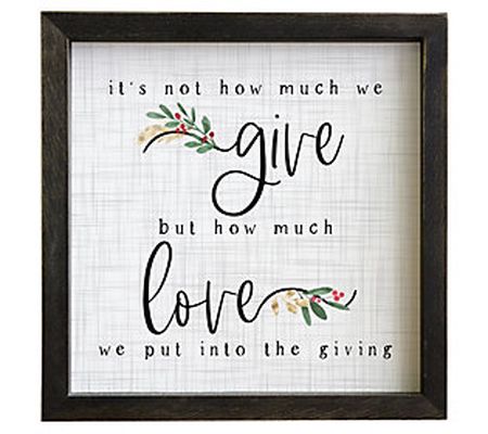 Give Love. Rustic Frame By Sincere Surroundings