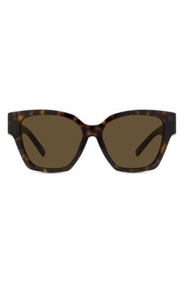 Givenchy 4G 56mm Geometric Sunglasses in Dark Havana /Roviex
