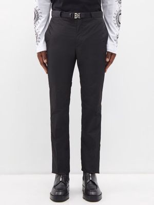 Givenchy - 4g-buckle Technical Tailored Trousers - Mens - Black