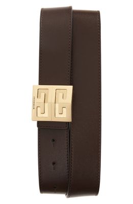 Givenchy 4G Calfskin Reversible Belt in Brown/Black