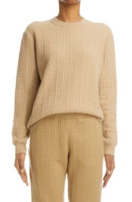 Givenchy 4G Cashmere Sweater in 280-Beige Camel