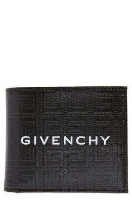 Givenchy 4G Coated Canvas Bifold Wallet in 001-Black