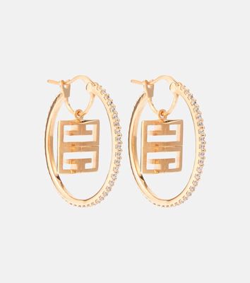 Givenchy 4G crystal-embellished hoop earrings