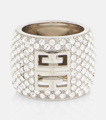 Givenchy 4G crystal-embellished ring